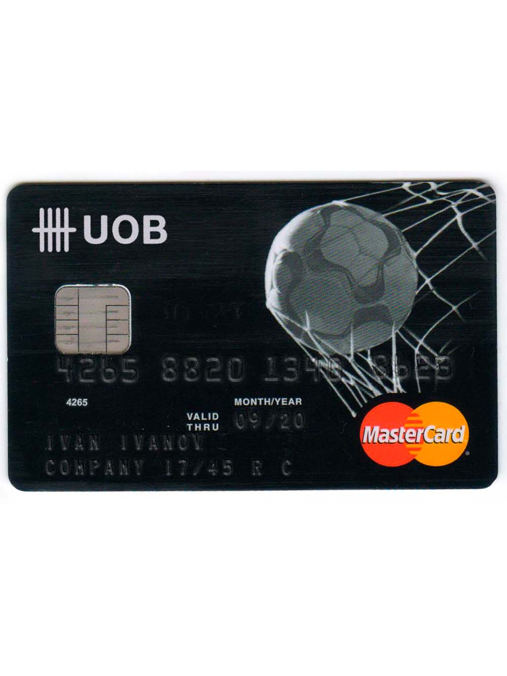 UOB Visa/Mastercard Card大华银行维萨/万事达卡PS/PSD模板