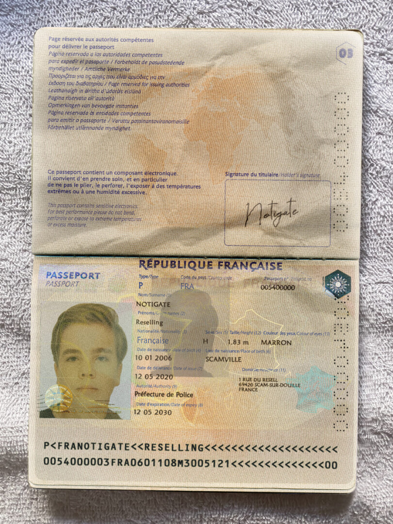 欧洲|France Passport法国护照PSD/photoshop/PS模板