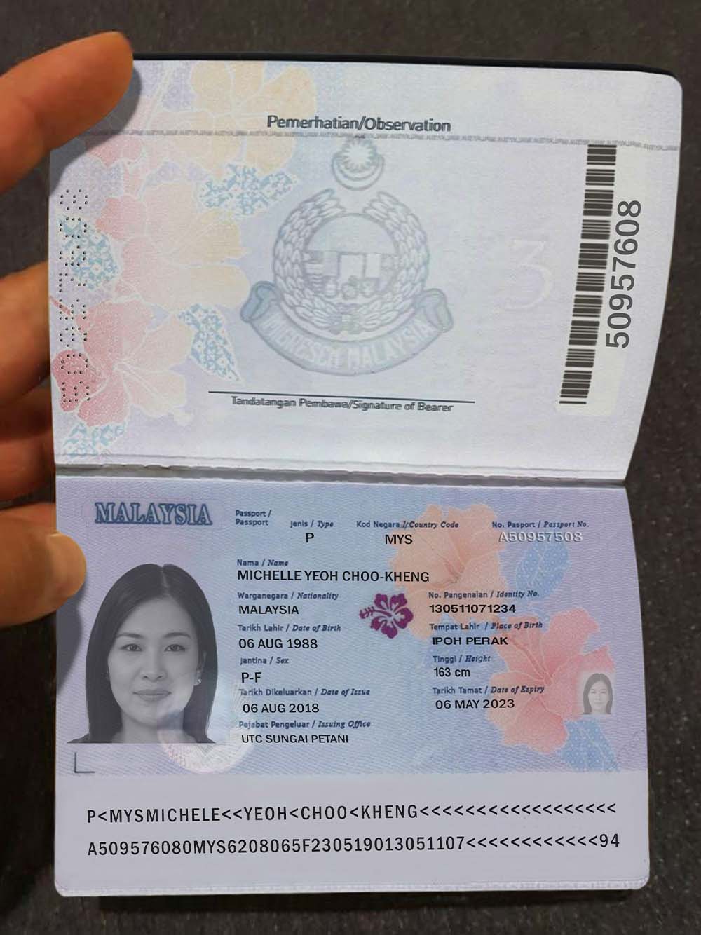 东南亚|Malaysia Passport马来西亚新版护照手持照PS/Photoshop/PSD模板