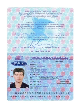 北美|USA Passport美国护照PSD/photoshop/PS模板（护照本V2）