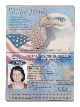 北美|USA Passport美国护照PSD/photoshop/PS模板（护照本V1）