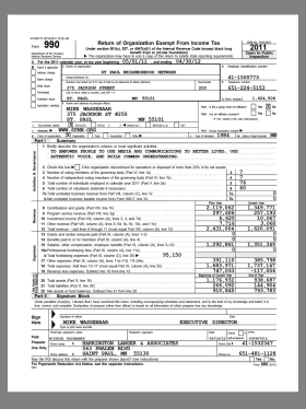 USA Return of Organization Exempt From Income Tax美国非盈组织免税报告pdf模板 V2