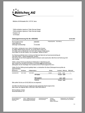 欧盟|Germany Böttcher AG Buy Invoice德国购物账单/KYC地址证明pdf模板