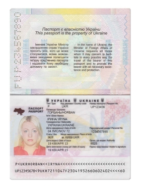 东欧|Ukraine Passport乌克兰护照PSD/photoshop/PS模板