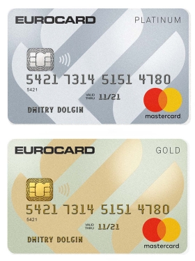 Mastercard Eurocard Platinum&Gold Card欧洲万事达铂金卡PS/PSD模板