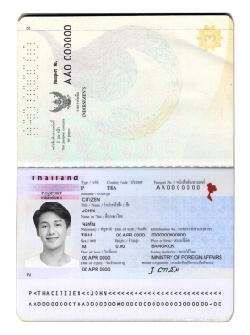 东南亚|Thailand Passport泰国护照PSD/Photoshop/PS模板