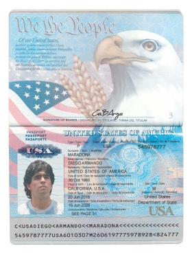 America|USA Passport Template美国护照PS/PSD模板（V1-2版）