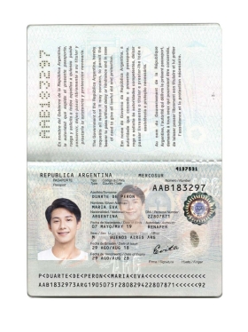 南美州|拉丁美洲Argentina Passport阿根廷护照PSD/photoshop/ps模板