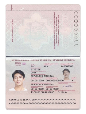 东欧|Moldova Passport摩尔多瓦新版护照PS/PSD模板(V2)