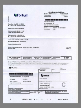 北欧|芬兰Finland Fortum Energy Utility Bills水电费账单/KYC地址证明psd模板