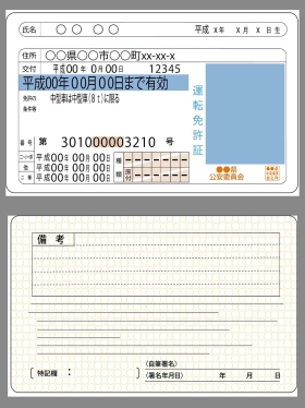 Japan Driver License Template日本驾照/驾驶证AI/EPS模板（V2版）