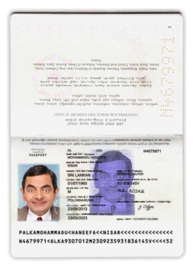 南亚| Sri Lanka Passport斯里兰卡护照Photoshop/PSD模板