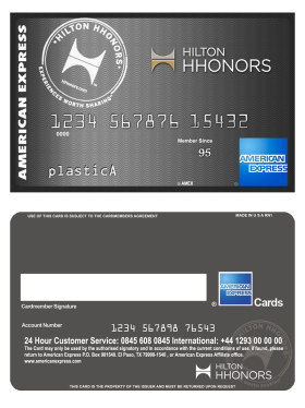 American Express Hilton HHonors Credit Card美国运通希尔顿信用卡PS/PSD模板