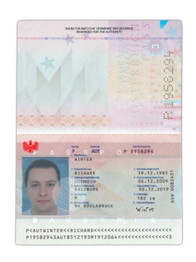 欧盟|Austria Passport奥地利护照PSD/Photoshop/PS模板