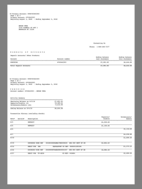 BBAV Bank Statement银行账单/KYC地址证明psd模板